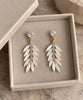 Boucles d’oreilles Feather - White
