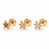 Box mix GIA brun, rose, transparent plaqué or 18K
