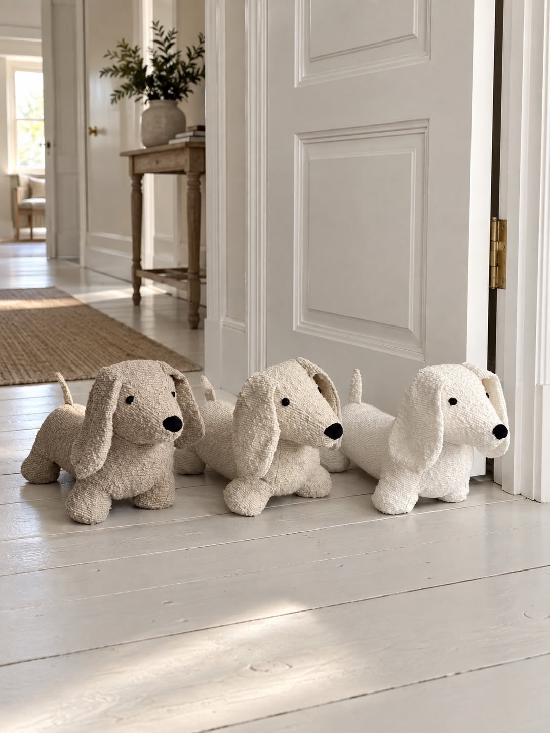 Butée de porte peluche Chien - Plusieurs couleurs