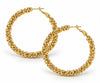 Boucles d’oreilles INA Hoops Large - plaqué or 18K