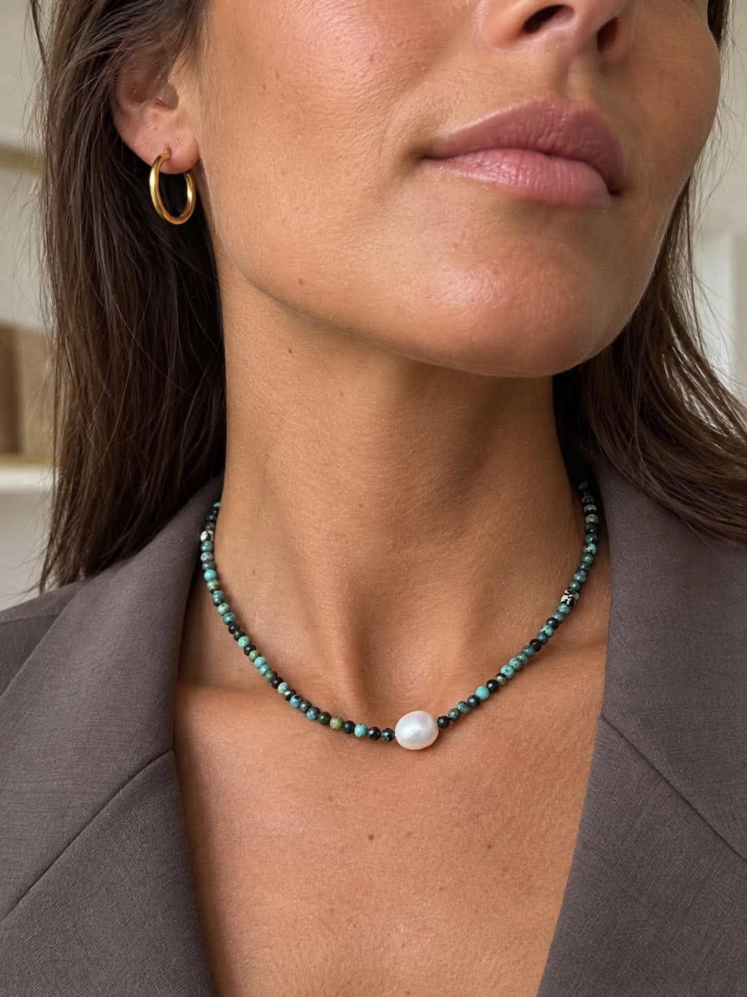 Collier Deidre plaqué or 18K