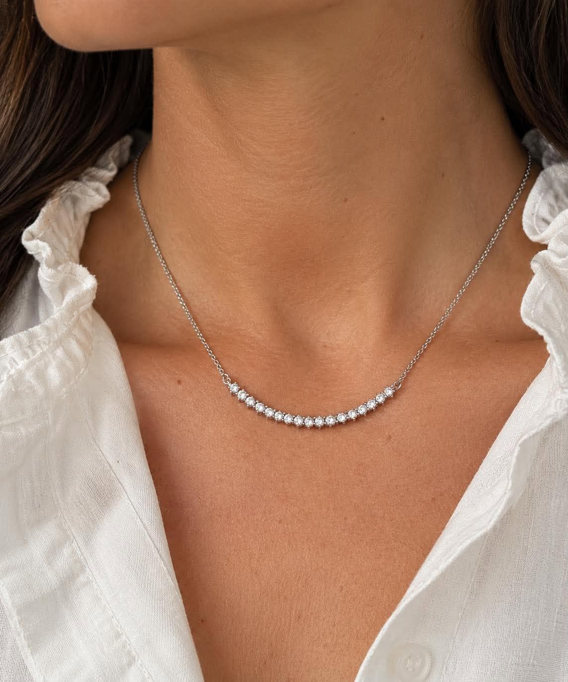 Collier Madison plaqué or 18k Argent sterling