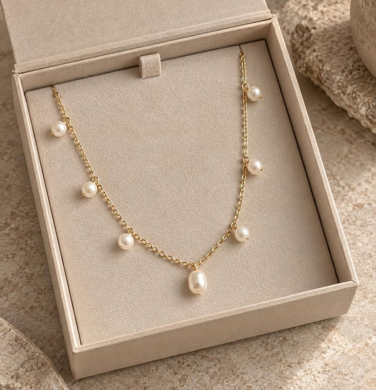 Collier Joanna plaqué or 18K en argent sterling