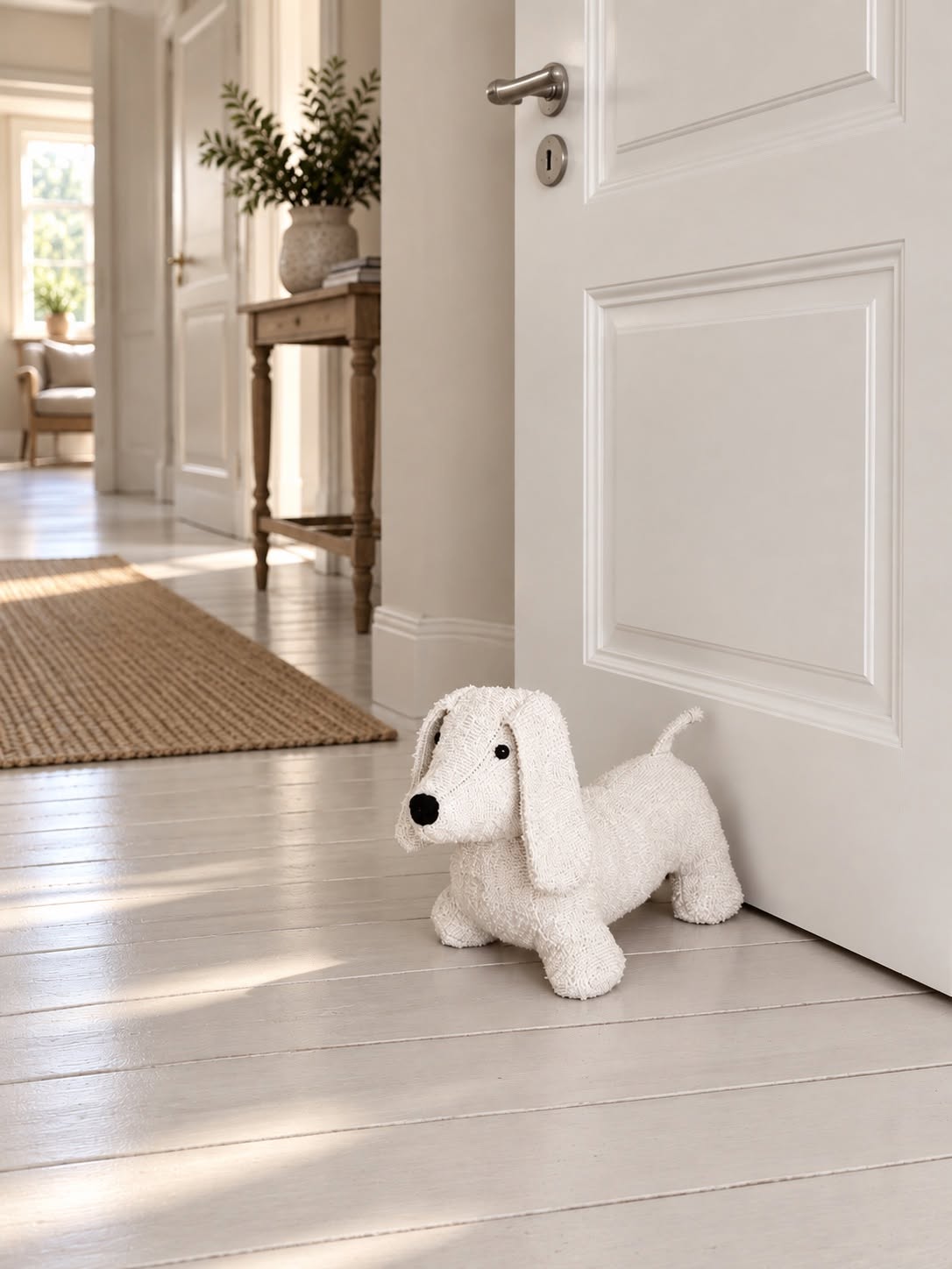 Butée de porte peluche Chien - Plusieurs couleurs