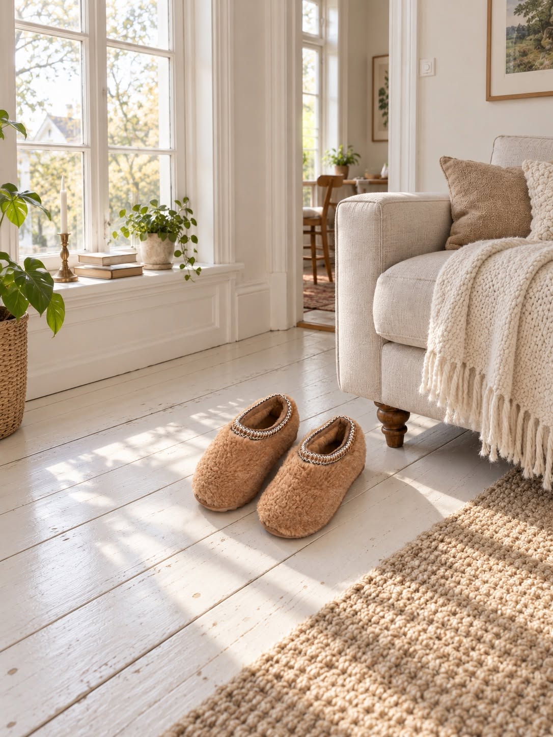 Chaussons EVA Beige