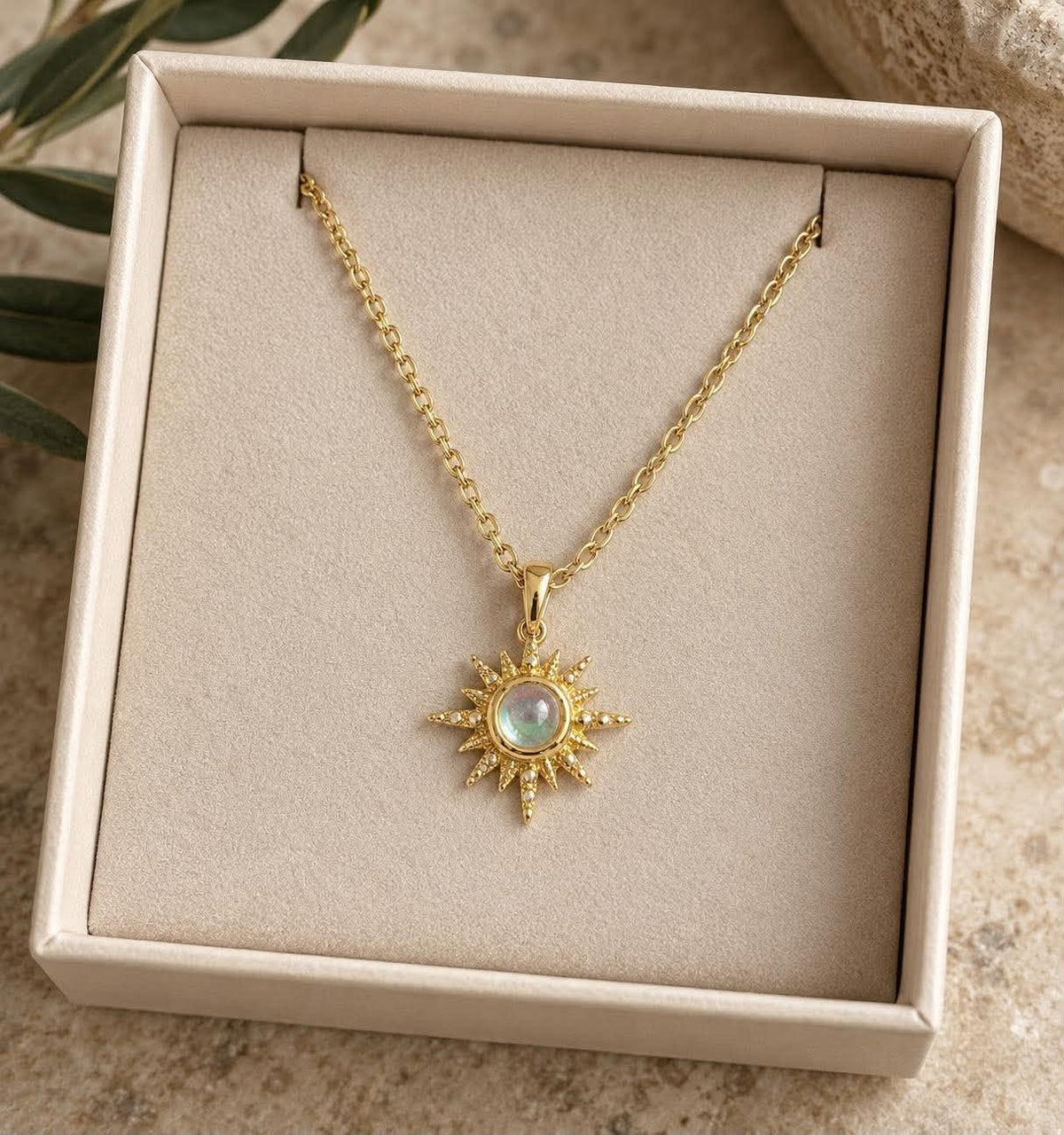 Collier Amanda plaqué or 18K en argent sterling