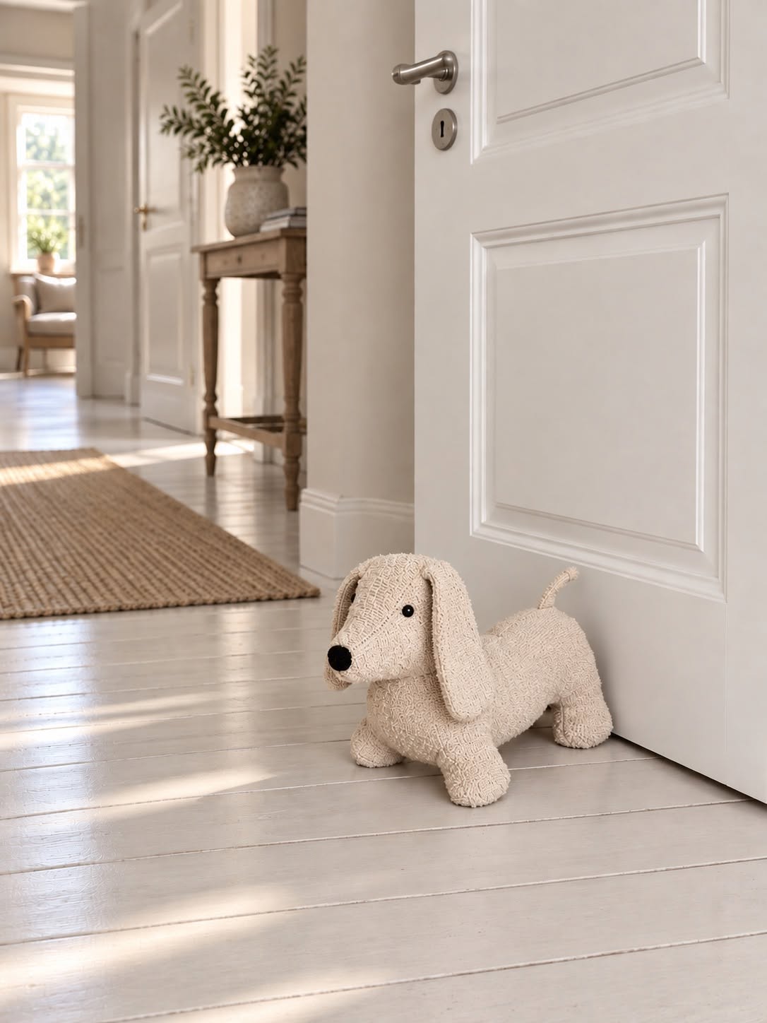 Butée de porte peluche Chien - Plusieurs couleurs