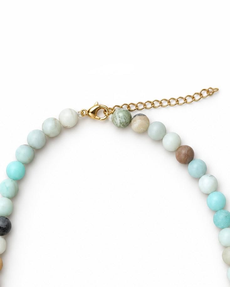 Collier Mary Nature/Aqua Mix