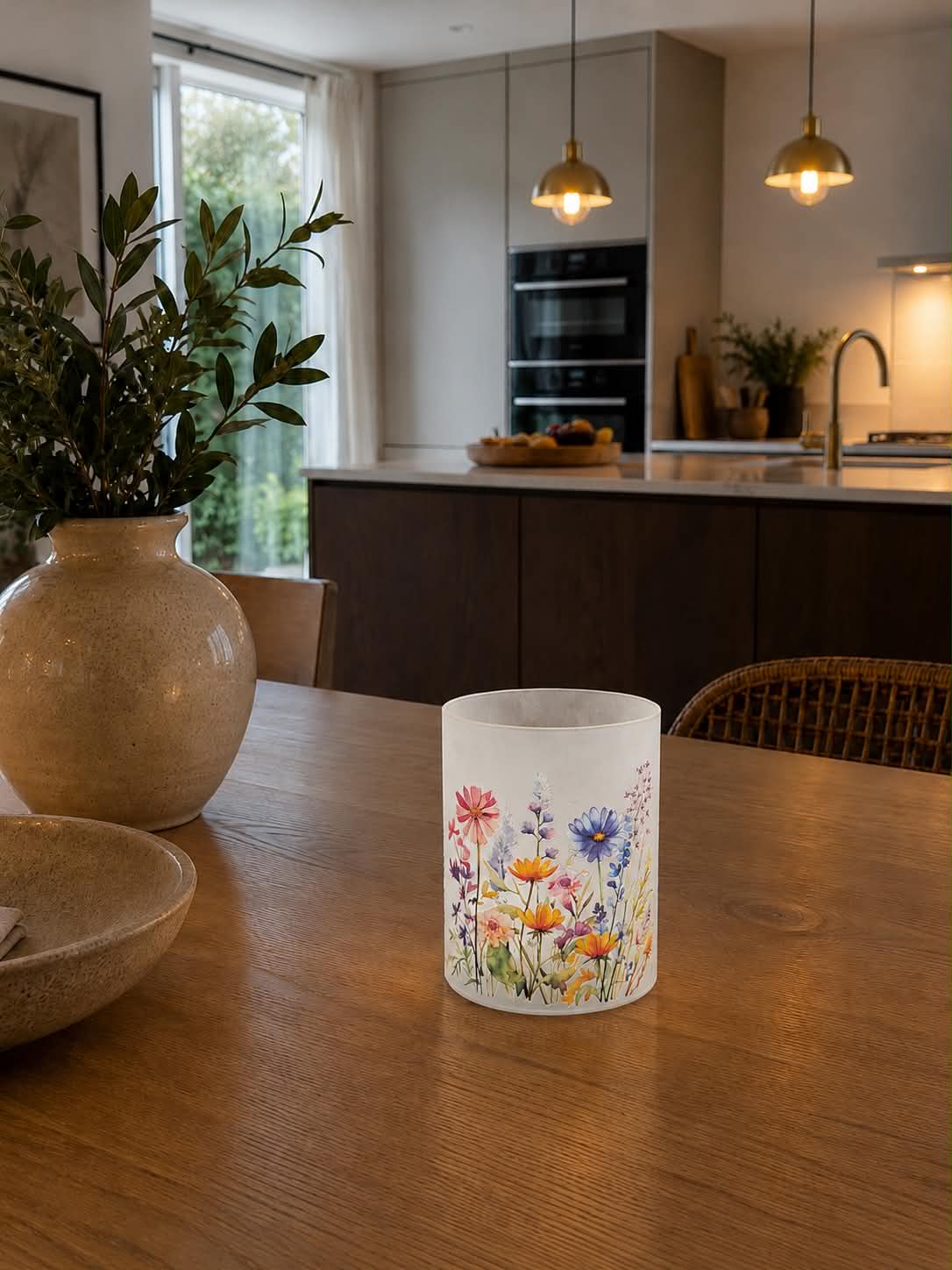 Lampe FLORA - Violet / rose