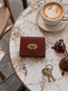 Porte-monnaie Saya Small - Cognac