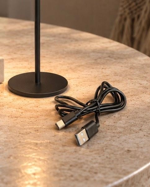 Lampe de table LED rechargeable – Black