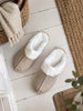 Chaussons Beige / blanc
