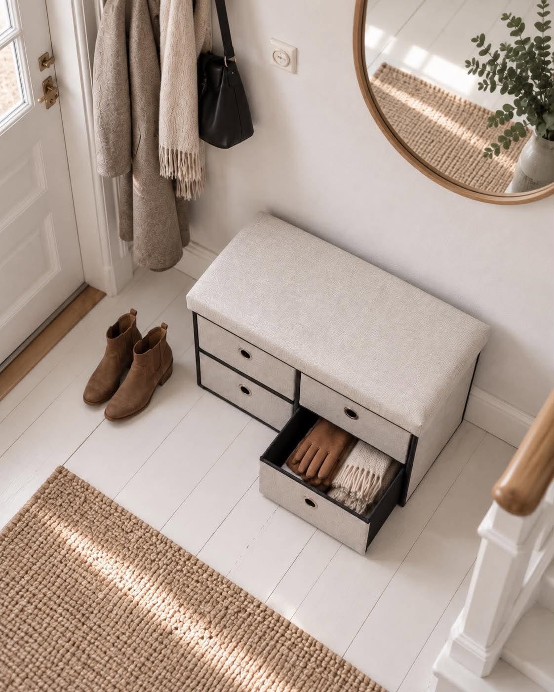 Banc avec rangement