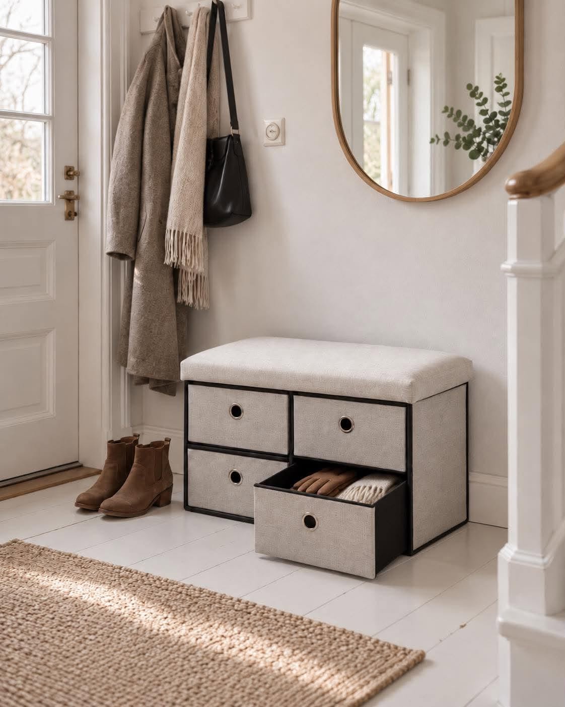 Banc avec rangement