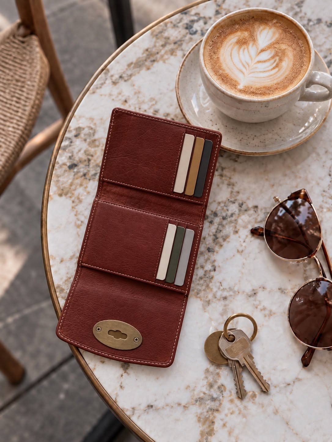 Porte-monnaie Saya Small - Cognac