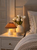 Lampe de table plissée rechargeable - Sable