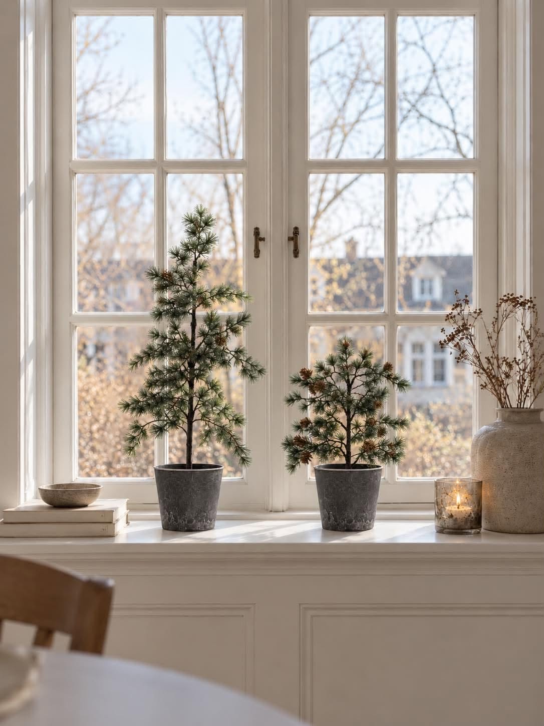 Sapin de cèdre avec guirlande lumineuse - Homologué pour l’extérieur