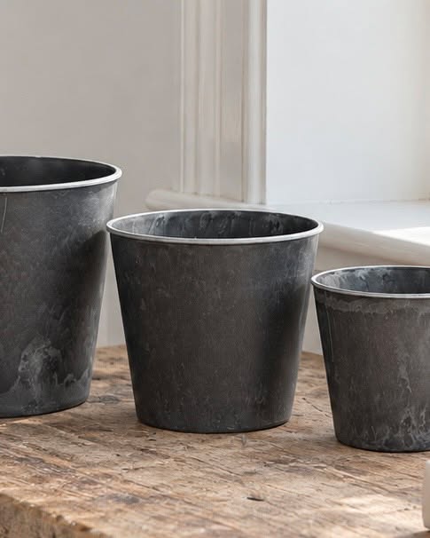 Pot effet béton - Moyen