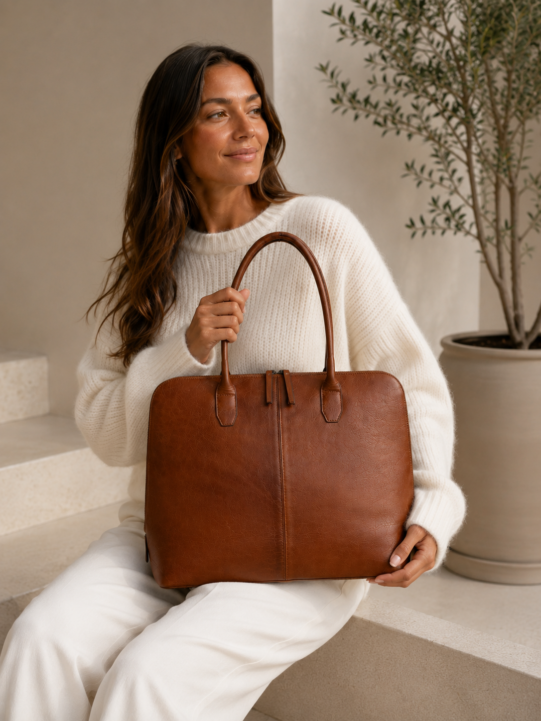Sac de travail Silje walnut
