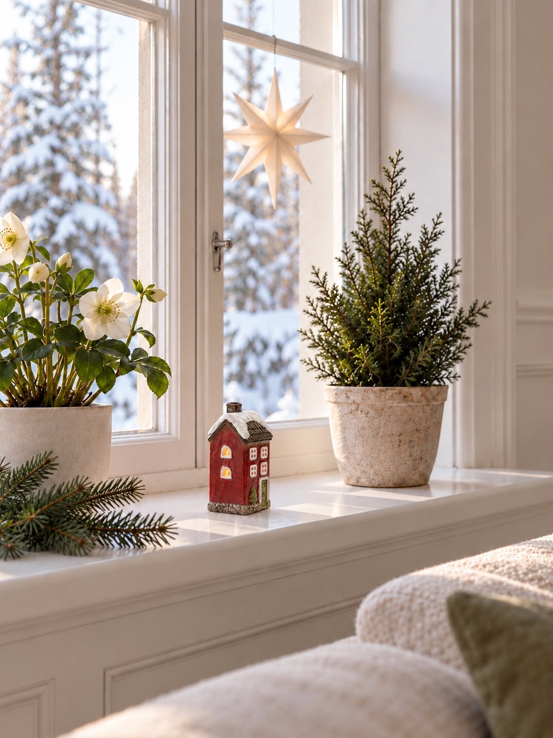 Maison lumineuse avec éclairage LED