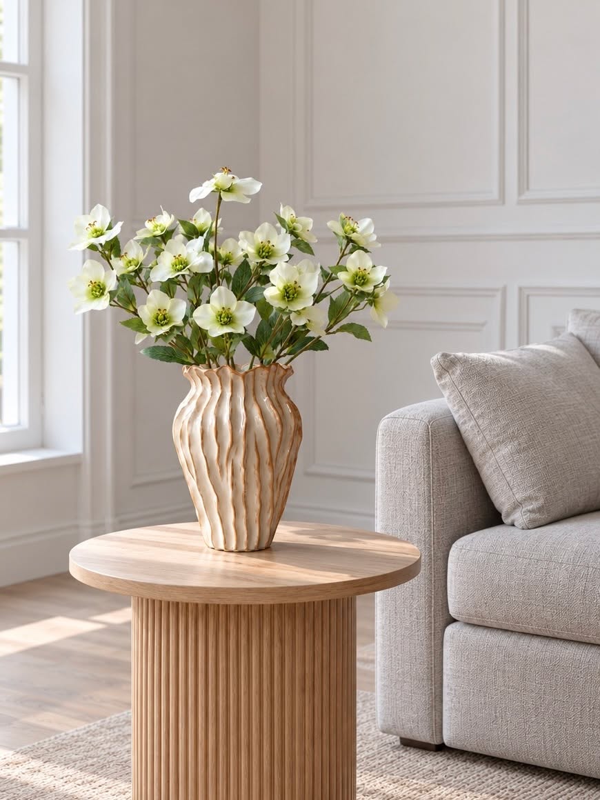 Rose de Noël blanche – Fleur artificielle