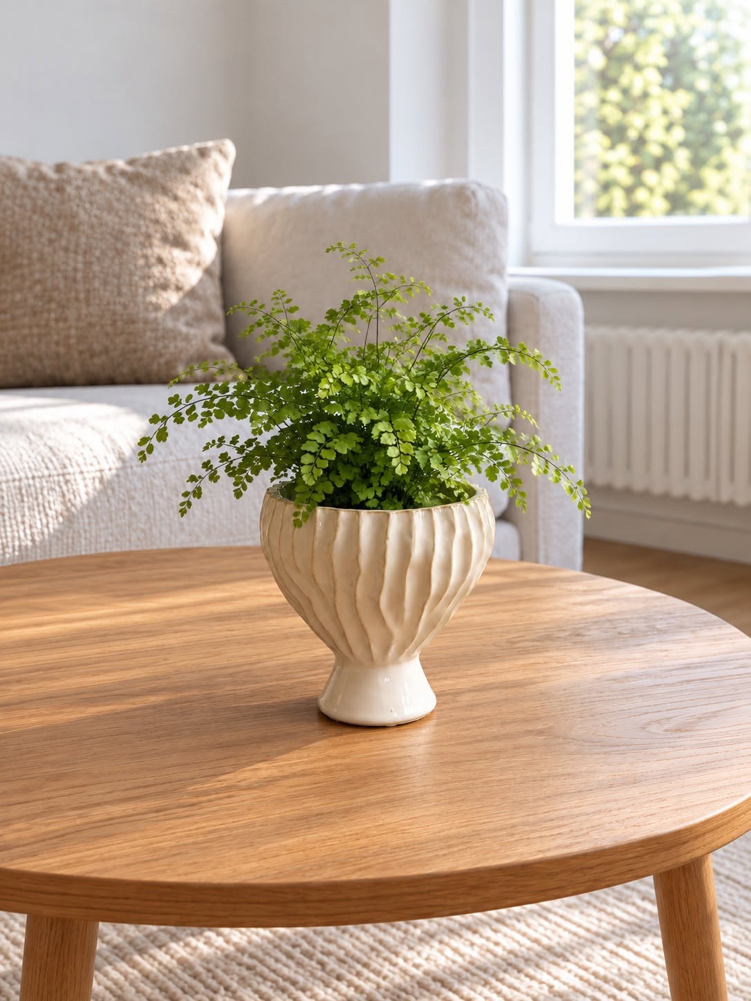Présentoir fait main – décoration blanc/doré