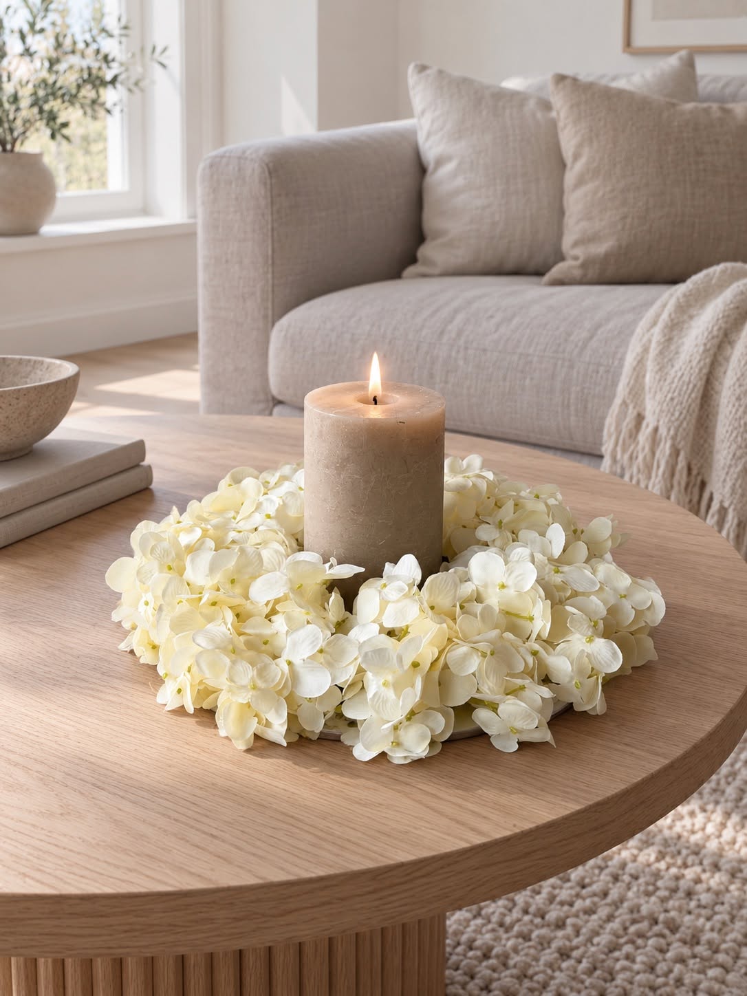 Couronne Hortensia Blanche