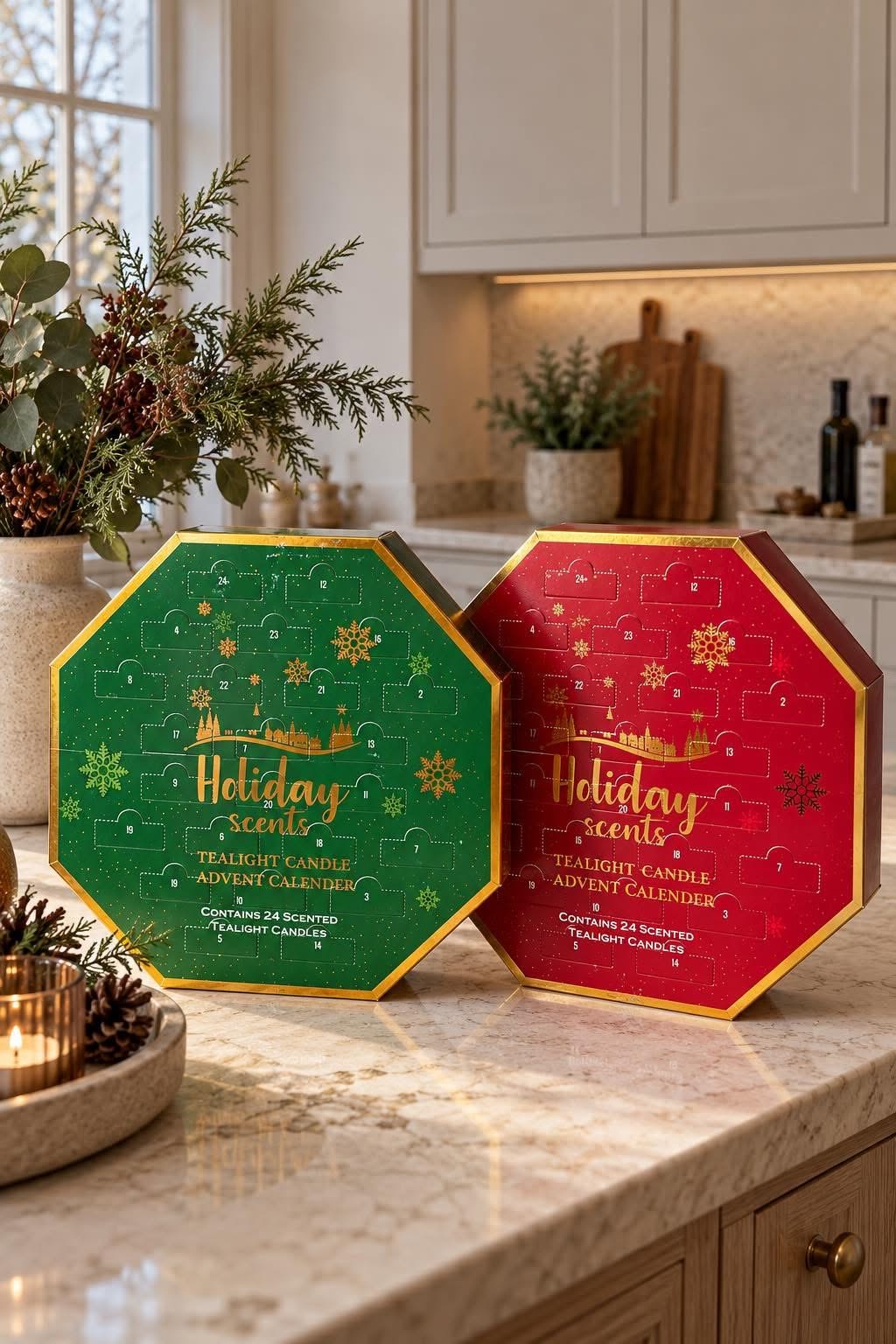 Calendrier de l’Avent avec bougies parfumées - Mélange