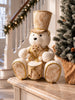Ours de Noël – Blanc avec tambour
