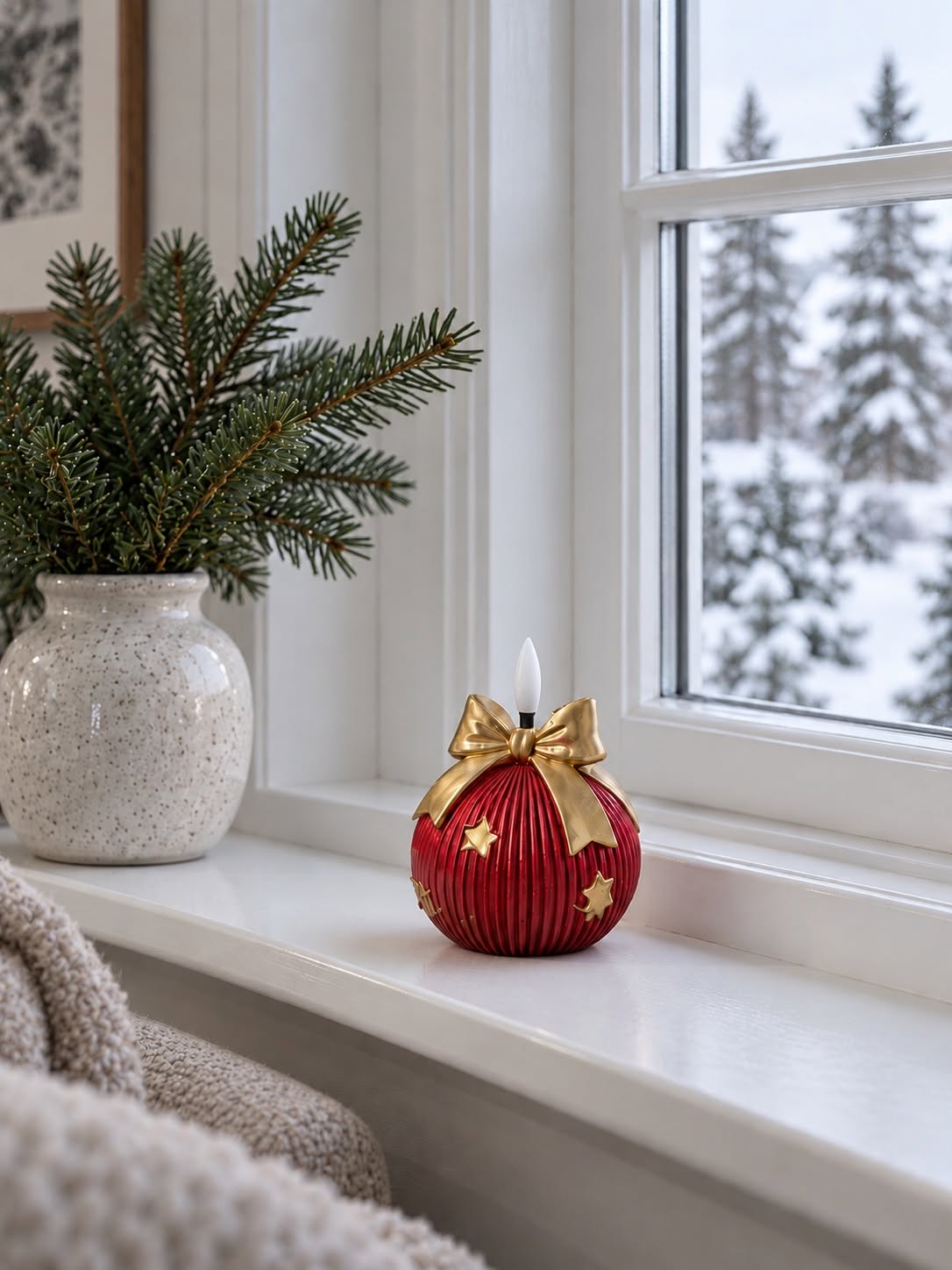Boule de Noël avec lumière LED - MIX