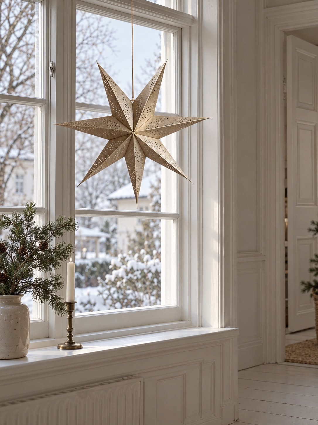 Étoile 45cm - Doré champagne