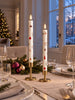 Bougies chandelles Noël – avec motif de Noël