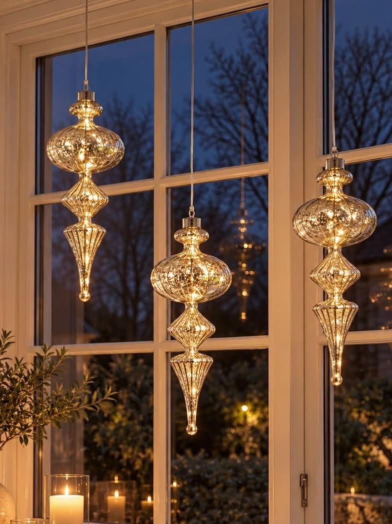 Goutte avec éclairage LED - à suspendre
