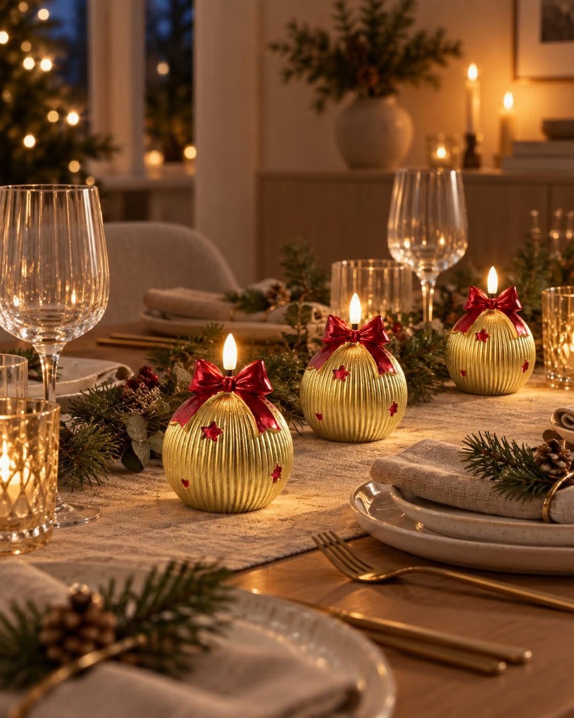 Boule de Noël avec lumière LED - MIX