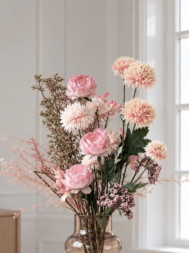 Bouquet Rose 60 cm – Bouquet artificiel
