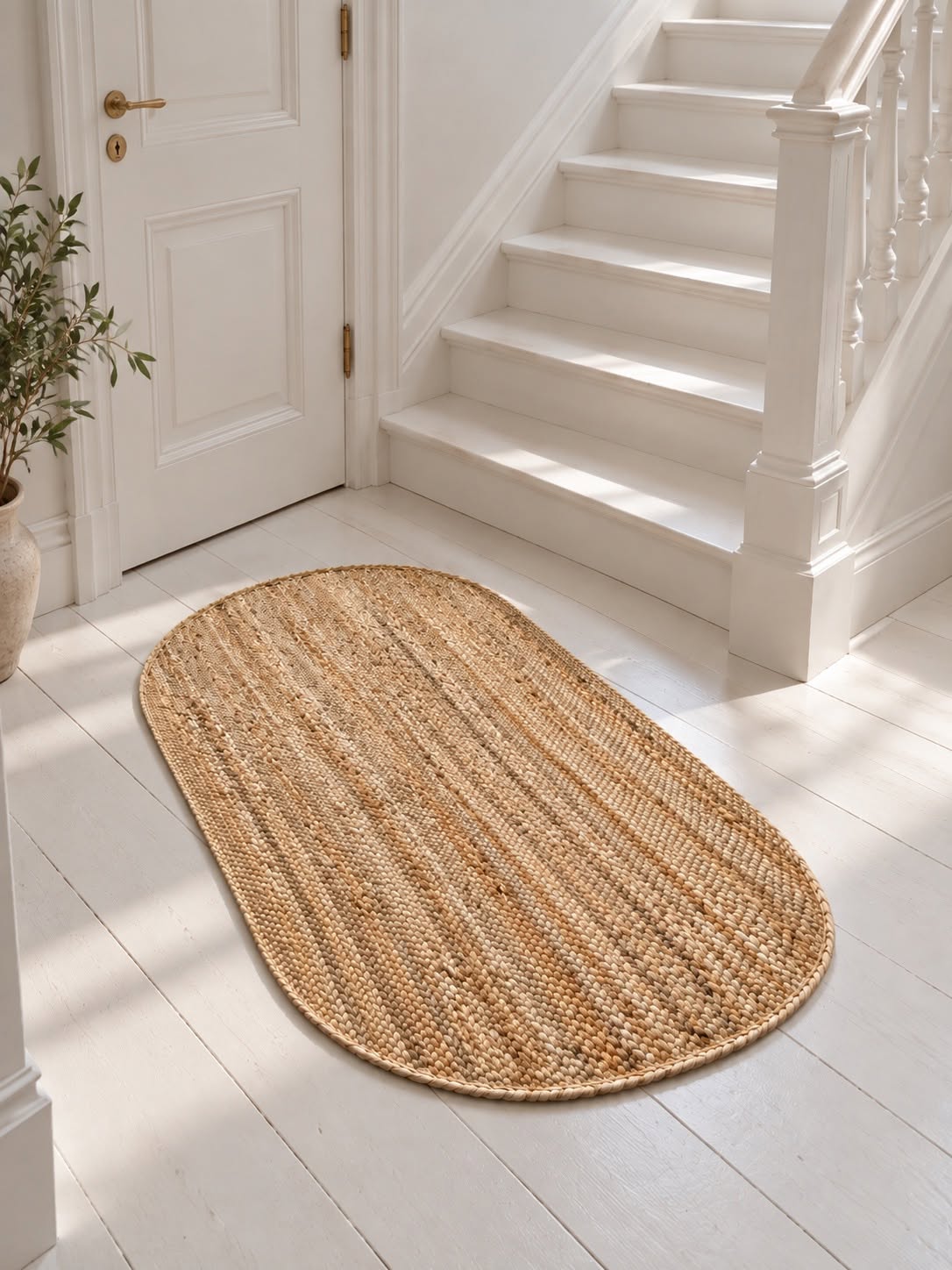 Tapis en jute - Ovale 80x120