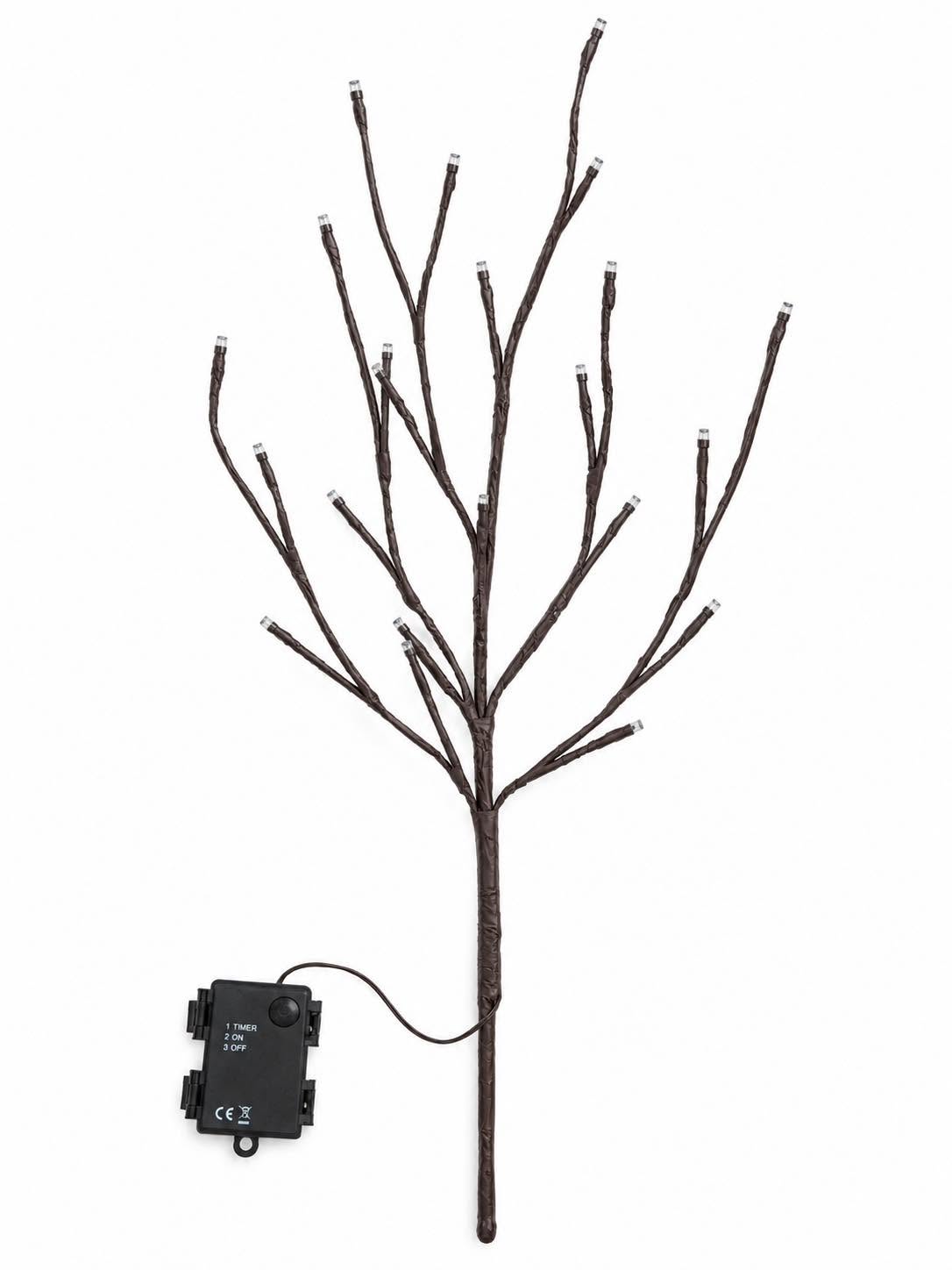 Branche décorative avec 24 LED – blanc chaud