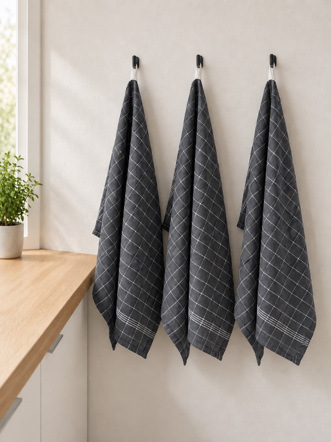 Torchons de chef 3 pcs - Gris