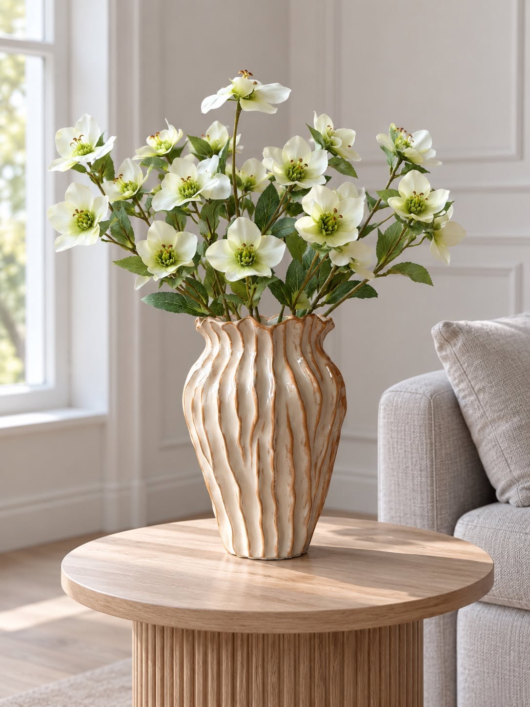 Rose de Noël blanche – Fleur artificielle