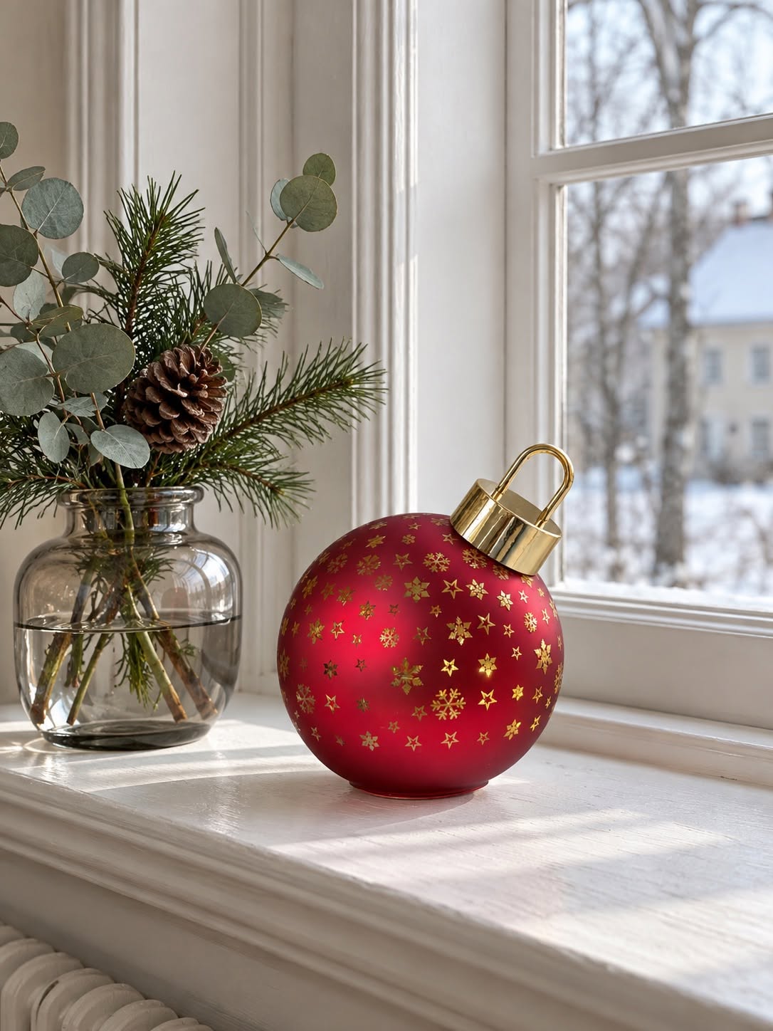 Boule de Noël lumineuse MIX - Rouge