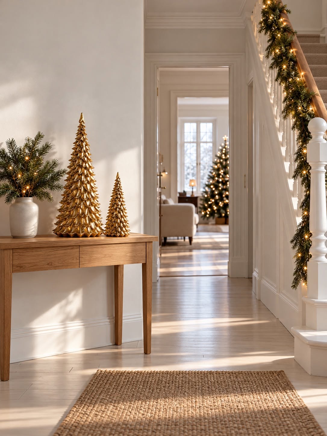 Sapin de Noël doré – polyrésine