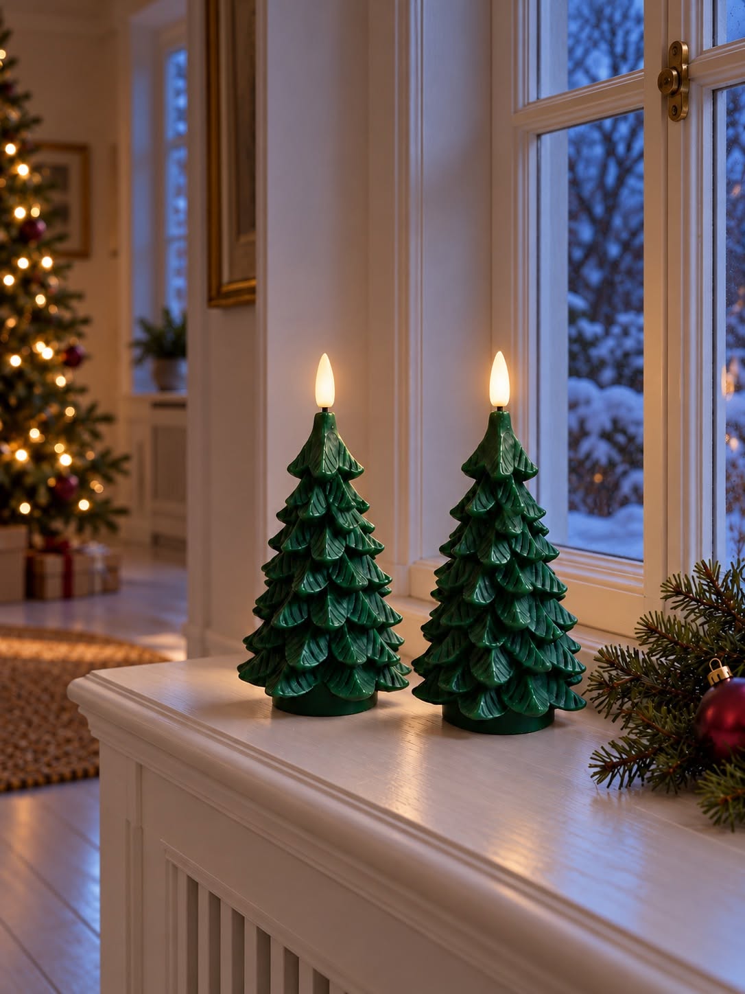 Sapins de Noël LED - 2 pcs