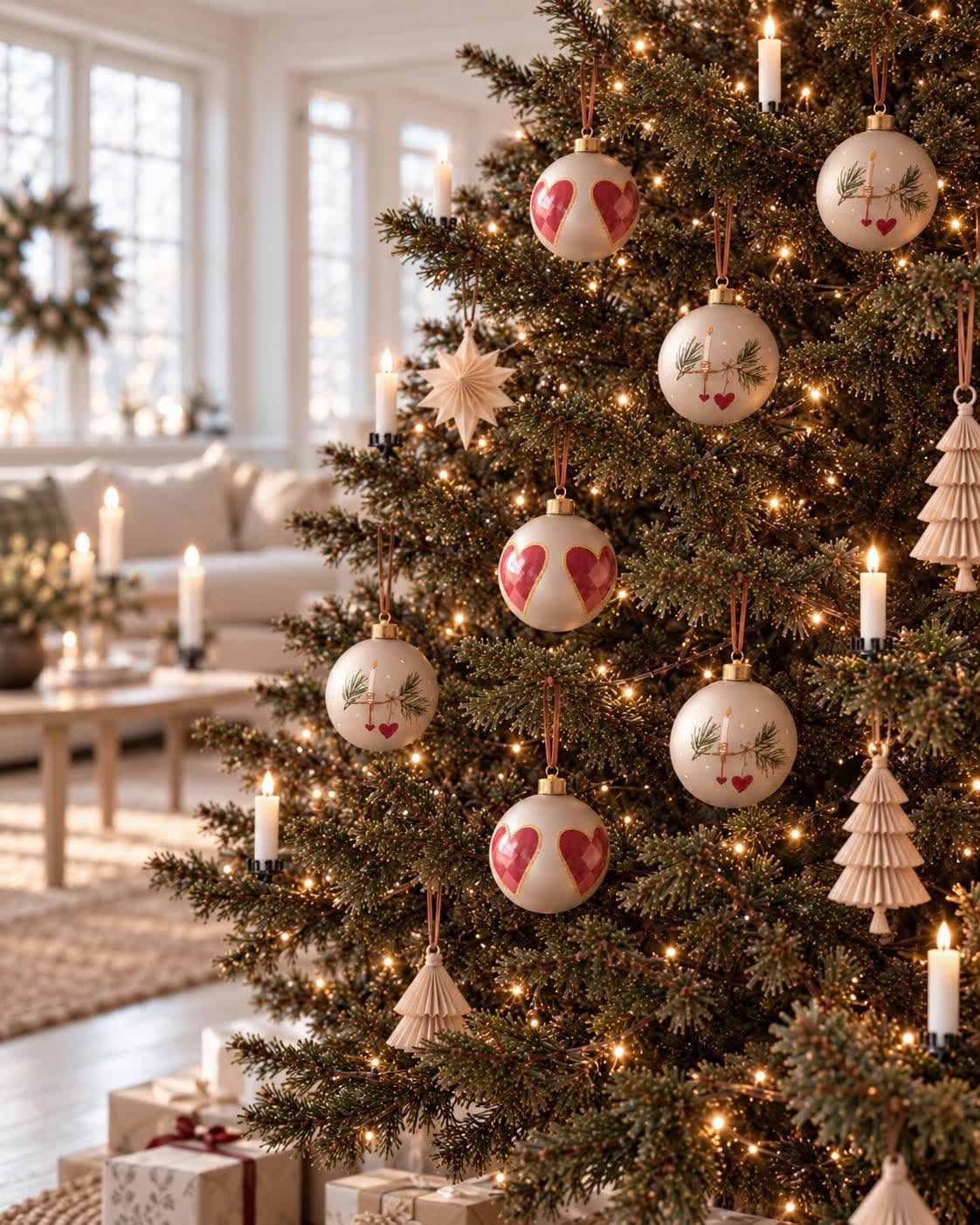 Boules de Noël - Lot de 2 pcs, Verre