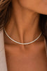 Collier tennis Rinna doré – design résistant à l’eau