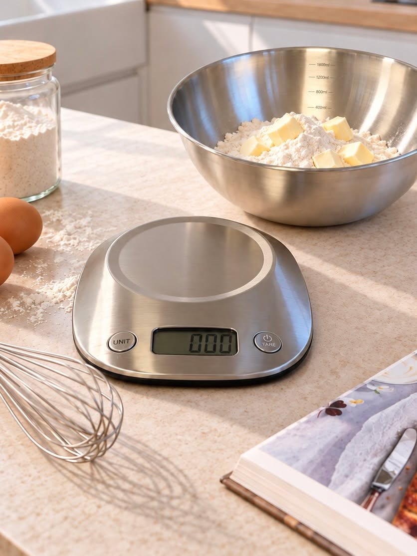 Balance de cuisine avec bol – acier inoxydable