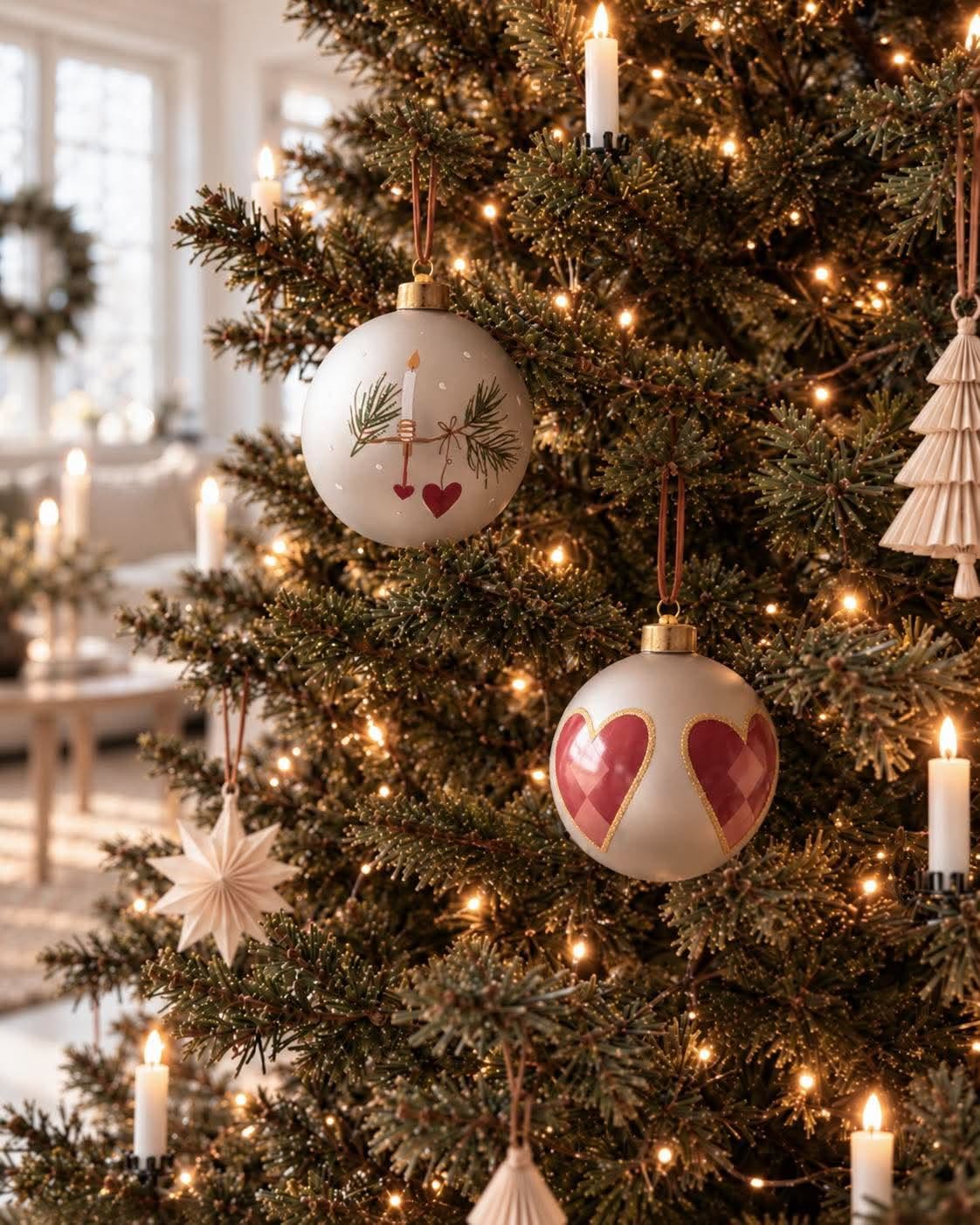 Boules de Noël - Lot de 2 pièces, Verre