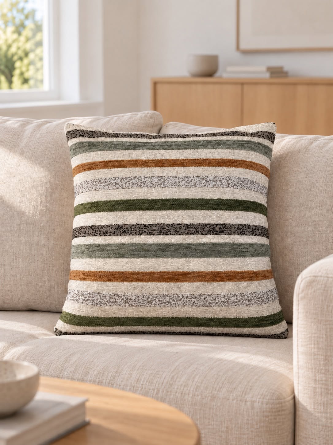 Coussin tricoté 45x45 - Color mix