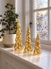 Sapins de Noël avec éclairage LED - Lot de 3 tailles