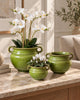 Krukke Olive – Pot en grès vert