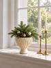 Présentoir fait main – décoration blanc/doré